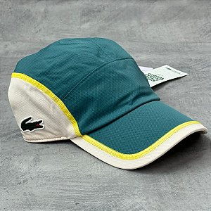 Boné Lacoste De Tênis Colorblock - Azul+Branco
