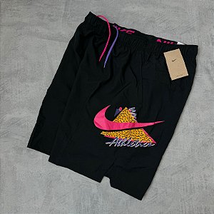 BERMUDA NIKE ATHLETICS TAC TEL PRETA