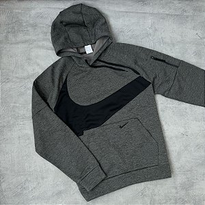 Moletom Nike Therma-FIT Swoosh - chumbo
