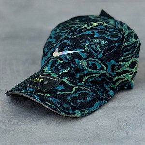 Boné Nike Featherlight - Verde/azul