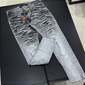 Calça Skinny Premium Destroyer Resina - 9290