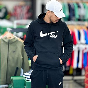 Moletom Nike Club Fleece Golf Preto