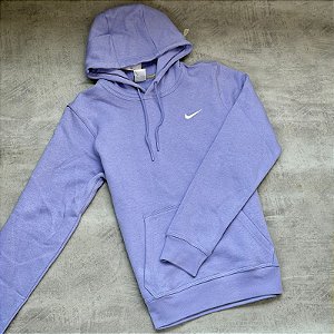 Moletom nike mini swoosh flanelado-lilas