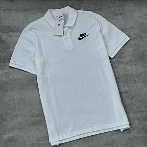 Camisa Polo Nike Sportwear Branco - Simbolo grande