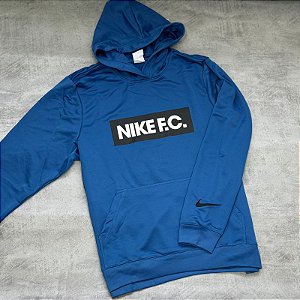 MOLETOM NIKE THERMA FIT  F.C (AZUL ROYAL)