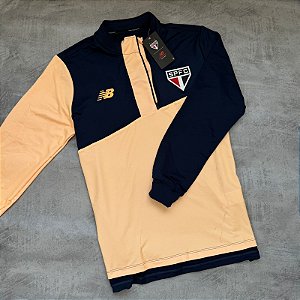Blusa Manga Longa 1/2 Zíper Treino Spfc 2024 Masculina