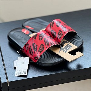 Victori One Slide 'Repeat Logo - Black University Red'