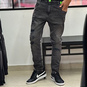 Calça Brow Jeans Cinza Escuro