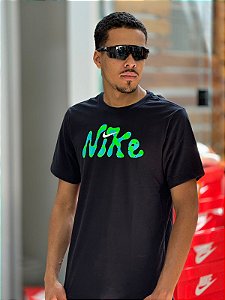 Camiseta Nike Dri-fit Tee - Preto + Verde
