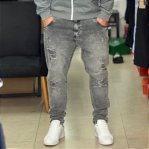 Calça brow jeans -cinza