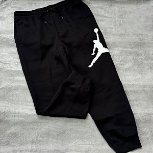 Calça Jordan Jumpman Logo Fleece-Preto