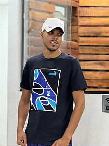Camiseta Puma Graphic Court - preto