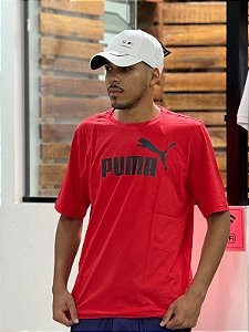 Camiseta Essentials ESS Logo | Vermelho | PUMA