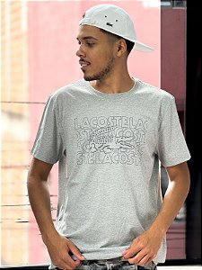 Camiseta lacoste ultra -dry -Cinza