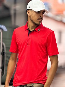 Camisa Polo Lacoste Sport Croco Gola - Laranja