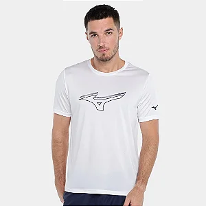 Camiseta Mizuno Dri-Fit Run Branca