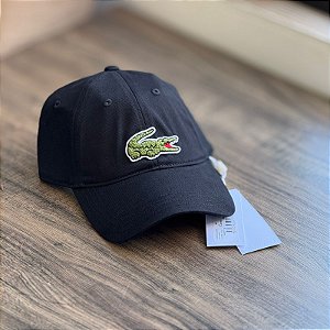 Boné Lacoste Big Croc 2024- Preto