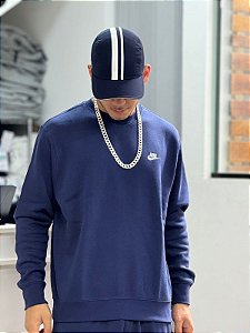 Moletom Nike Sportswear Club Azul Marinho