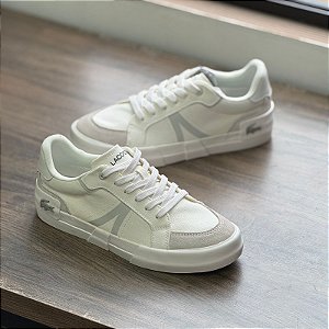 Tênis lacoste l004 - Off white
