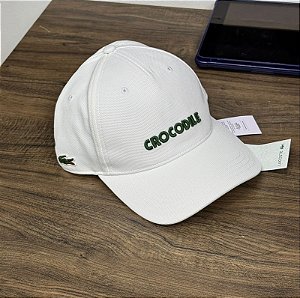 Boné Lacoste crocodile - Branco