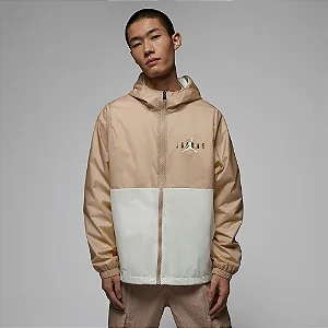 Jaqueta jordan woven masculina- bege + off white