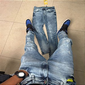 Calça Jeans claro city denim - 9414