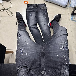 Calça Lipse Jeans marmorizado