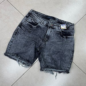 Bermuda jeans cinza escuro - 8019