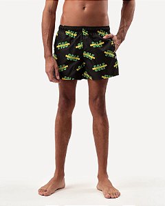 Bermuda Lacoste Gol-Preto+Verde