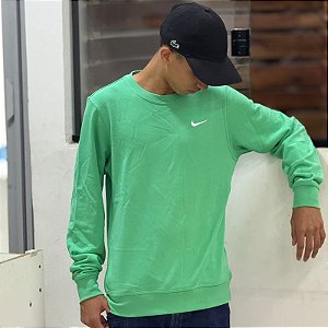 Moletom Nike Mini Swoosh Verde claro -637902-363