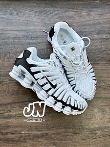 Nike Shox TL White & Metallic Platinum