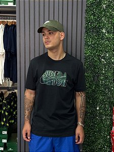 Camiseta Nike Masculina Dri- fit just do it- Preta