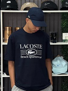 Camiseta Lacoste French Sportswear- Azul Marinho
