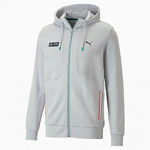 Jaqueta Puma Mercedes Mapf1 Hooded Sweat Jacket - cinza claro