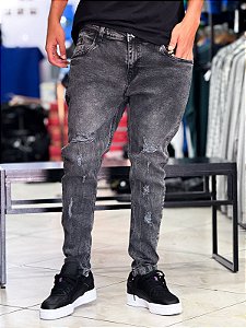 Calça Jeans Jnoriginals Destroyer Preto