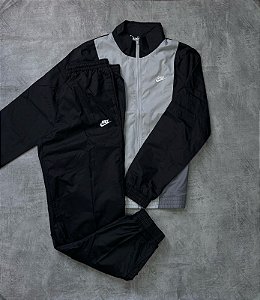 Conjunto Nike Tracksuit Tac tel - Preto + chumbo