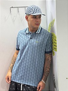 Camiseta Polo Lacoste Contrast Collar Monogram