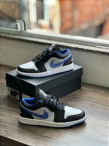 Tenis Air Jordan 1 Low Game Royal Metallic Platinum