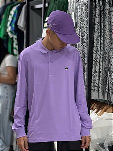 Polo Lacoste manga longa - DH0784-CW-GFU