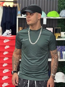 Camiseta dri-fit Academy 2025 - verde militar + Preto