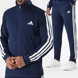 Conjunto Adidas Sportswear Basic 3-Stripes Tricot