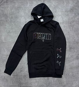Moletom Puma Essentials Logo Lab- Preto