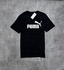 Camiseta Puma Logo Tee- Preto