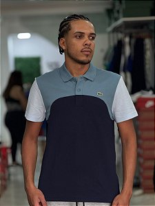 POLO LACOSTE COLOR BLOCK T SHIFT- AZUL