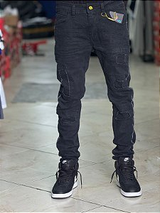 CALÇA SKINNY PATCH  COLOR - 0076