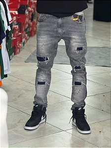 CALÇA SKINNY PATCH - 0060