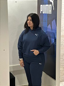 Conjunto Feminino Puma Canguru Azul Marinho