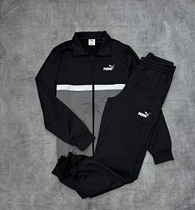 Conjunto Poly Colourblock Masculino-Preto