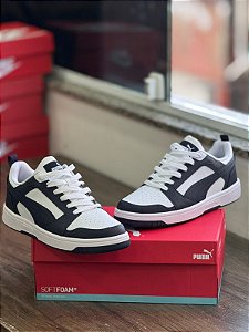 TÊNIS PUMA REBOUD V6 LOW BDP- WHITE/NEW NAVY