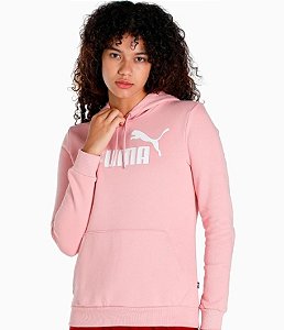 Moletom feminino puma essencial- Rosa